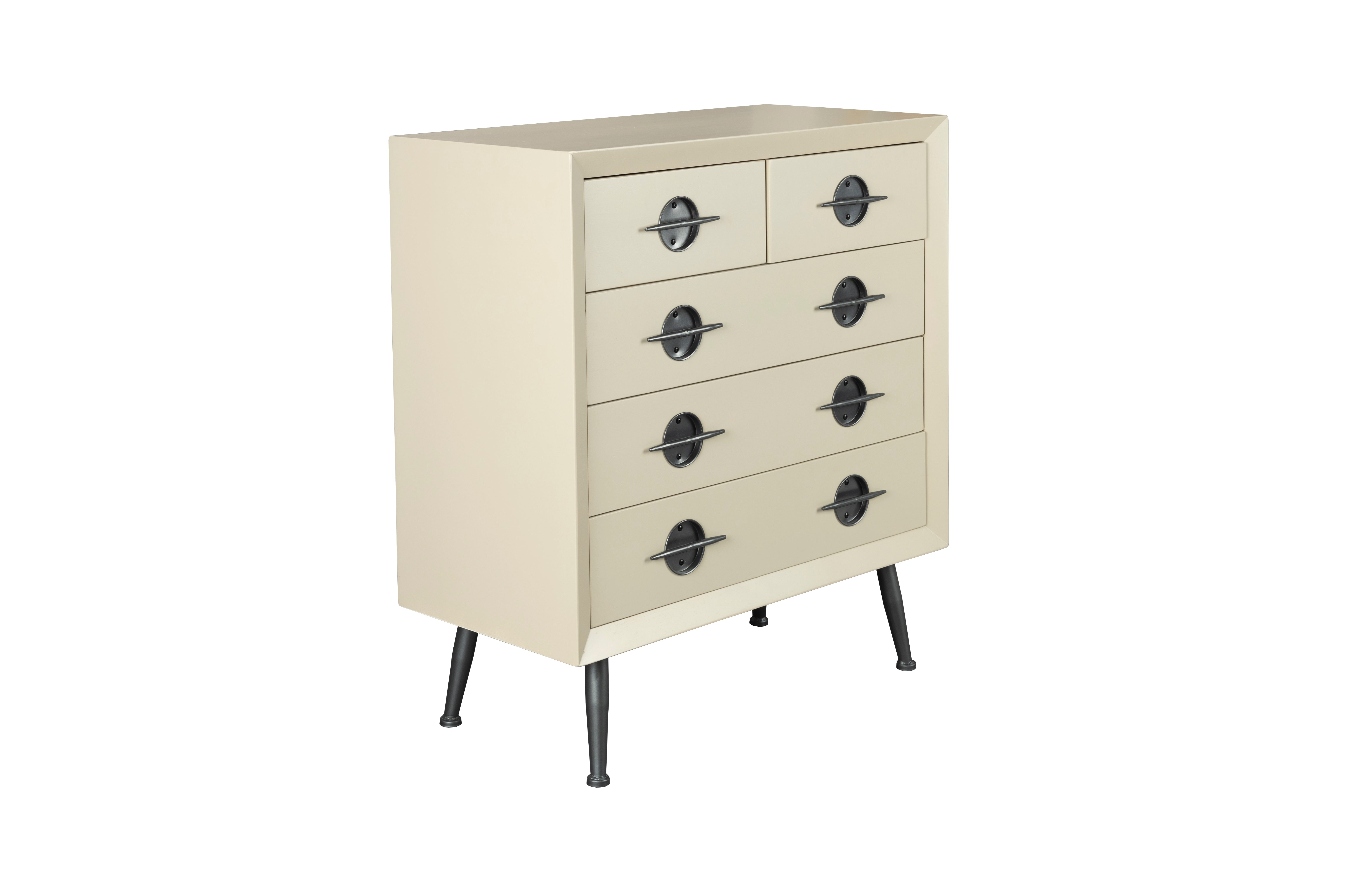 Dutchbone Edson Cream Chest of Drawers